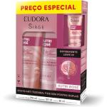 Eudora Kit Siàge Nutri Rosé: Shampoo 250ml Condicionador 125ml Leave-in 30ml Frete Grátis