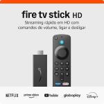 Fire TV Stick HD (Geração mais recente) Com controle remoto por voz com Alexa (inclui comandos de TV), controles de casa inteligente e streaming em HD