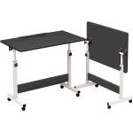 Amazon - Mesa Ajustável Dobrável, Preto-Flip Mesa de Notebook Lateral, com Ajuste de Altura