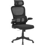 Cadeira De Escritório Ergonômica Suporte Lombar Independente Ajustável Tela Respirável Encosto De Cabeça Regulável Altura Ajustável Resistente Premium