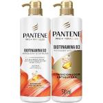 KIT Shampoo Condicionador Pantene Antiqueda e Nutrição Biotinamina B3 510ml Frete Grátis