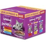Ração Úmida Whiskas Sachê Carne/Frango/Atum para Gatos Adultos Pack, Leve 24 Pague 18 - R$39,16