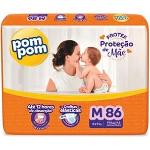 Fralda Pom Pom Protek Proteção de Mãe Hiper M 86 Unidades