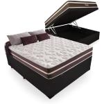 Cama Box Baú Casal Colchão de Molas Anjos Classic Superlastic 138cm