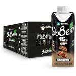 12 un. Pack YoBem Bebida Proteica Café Expresso 15g Frete Grátis