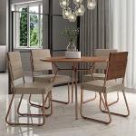 Conjunto Sala de Jantar 4 Cadeiras San Francisco Carraro por R$ 854,99 12x sem juros! cupom: CHUTOUOPRECO!