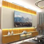 Estante Home para Tv até 85 Polegadas com Led 260cm Soberano Reflecta Naturale/off White por R$ 1.675,78 12x sem juros! cupom: CHUTOUOPRECO!