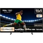 TCL PREMIUM 4K QD-Mini LED TV 55 A400M Google TV, 144 Hz VRR, Tela HVA, Processador AIPQ Pro. Frete Grátis