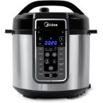 Midea Panela De Pressão Elétrica 6l Com 12 Receitas Pré-programadas, 3 Níveis De Pressão E Display Digital, Silenciosa E Segura Com 10 Recursos De Segurança, 220v