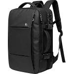 BANGE Mochila Executiva Masculina Reforçada de 40L Expansível Antifurto Impermeável para Notebooks de Até 17.3 Polegadas (Preto) por R$ 467,91 9x sem juros! cupom: VEMPROGOL!