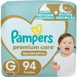 Fralda Pampers Premium Care G com 94 Unidades