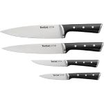 Tefal Ice Force K2324S74 Kit 4 Facas Aço Inox Alemão Forjadas Chef 20cm Legumes 11cm Trincheira 9cm Fatiador 20cm - R$154,48