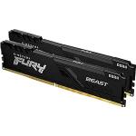 Kit de memórias de 16GB (2 x 8GB) DIMM DDR4 3200Mhz FURY Beast Black 1,35V 1Rx8 288 pinos para desktopgamers por R$ 819,00 à vista! Por Pix