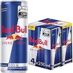 Red Bull Energético, Energy Drink, 250ml, 4 latas