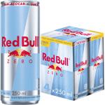 Pack de 4 latas Red Bull Energético, Zero, Sem Açúcar, 250ml