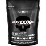 Whey 100% Hd - 900G Refil Baunilha, Black Skull -R$54