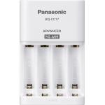 Carregador de bateria Panasonic BQ-CC17SBA eneloop Advanced Individual com 4 luzes indicadoras de carga LED, branco por R$ 103,20 3x sem juros!