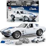 Amazon - Jogo de Construção Mattel Hot Wheels Elite 63 Corvette Grand Sport Brick Shop, 10 anos