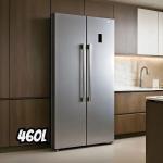 Geladeira Refrigerador HQ Frost Free Side By Side 460 Litros Cinza HQ-460SBSFF (220V)