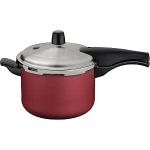 Panela de Pressão Tramontina Vancouver Effect em Alumínio com Revestimento Interno e Externo em Antiaderente Starflon Max Vermelho 20 cm 4,5 L