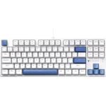 Teclado Mecânico Gamer Machenike K500B-B87 RGB, Switch RED, Layout 80%, Usb-C, Abnt2, Branco E Azul - REF JJ02GZ009