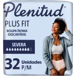 Roupa Íntima Descartável Plenitud® Plus Fit, Tamanho P/M, 32 Un | Discreto como Calcinha, Absorção Imediata, Até 100% Livre de Vazamentos por R$ 90,15 à vista!