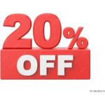 R$ 20 OFF em compras acima de R$ 69