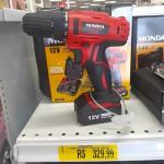 Furadeira e Parafusadeira à Bateria Mondial, 12V, Vermelho Bivolt, FPF-06M