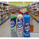 Kit Veja - 1 Limpador Multiuso Original 500ml 1 Limpador Cozinha Desengordurante Limão 500ml 1 Limpador Banheiro Tira Limo 500ml