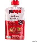 Papapá Papinha Orgânica de Frutas Sabor Morango e Maçã, Sem Açúcar Adicionado com Ingredientes Naturais, 100g