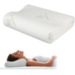 Travesseiro Nasa Cervical Ortopédico Viscoelástico Com Fibra de Bambu Sleep 51cm x 34cm- Dr Coluna por R$ 152,91 à vista!