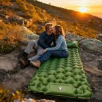 Colchonete Camping Colchão Inflável Solteiro, Praticidade e Conforto,acampamento Acessorios,198x67x6cm (Verde) por R$ 99,77 3x sem juros!