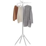SONGMICS Varal de Roupas, Suporte de Secagem com 3 Braços Giratórios para Cabides, Estendal Dobrável de 4 Pés para Interior, Aço Inoxidável, para Roupas e Meias, Branco e Prata BRLLR510W01 por R$ 111,14 à vista no Pix!