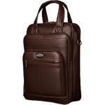 Mochila Executiva Grande Marrom 7006 | Couro, Reforçada, Mochila Para Notebook, Com Cabo De Aço, Impermeável, Viagem, Escola por R$ 105,36 à vista no Pix!