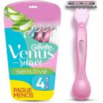 Gillette Venus Suave Sensitive Aparelho de Depilação Descartável, 4 Un