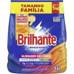 Brilhante Lava-Roupas em Pó Roupas Brancas e Coloridas Limpeza Total Tamanho Família 4 kg