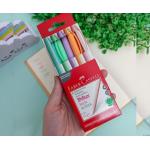 Caneta Esferográfica Faber-Castell Trilux Style Colors 5 Cores Pastéis