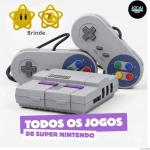 Game Retro Mini Super Nintendo 2 Controles todos os Jogos de Snes