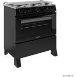 Fogão 6 Bocas a Gás Itatiaia Star New com Acendimento Automático e Forno 82l Preto Bivolt