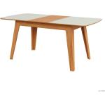 Mesa de Jantar Extensível 6 Lugares Lisboa Off White/Freijó - Dalla Costa