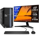 Computador Completo Intel Core i5 16GB SSD 512GB Monitor 19" 4 Núcleos Super Turbo Pc Hdmi Teclado e Mouse Strong Tech por R$ 1.390,00 12x sem juros!