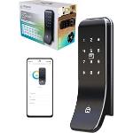 Smart Fechadura Digital Wi-Fi de Sobrepor Positivo Casa Inteligente, Abertura por Senha, Biometria, Tag, Chave e Aplicativo, Fechamento Automático – P por R$ 303,66 em 6x sem juros