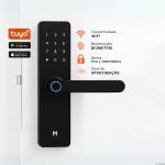 Fechadura Eletrônica Inteligente Digital Com Biometria Senha Pro Wi-fi