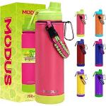 Garrafa Térmica 750ml - Parede Dupla de Isolamento 24horas Gelado, Base Emborrachada Anti Derrapante, Anti Vazamento, BPA Free (Rosa Fluorescente) por R$ 53,99 à vista! Por Pix