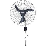 Ventisol Ventilador de Parede Oscilante, 3 Pás Premium, Preto, 60cm, Bivolt