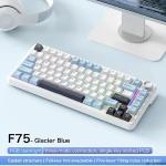 Teclado Mecânico FreeWolf F75 Sem Fio 75% Rgb