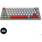 TECLADO MECÂNICO GAMER PCYES KUROMORI 60% WHITE GHOST - SWITCH BLUE - LED RAINBOW - PTKMWG60BL