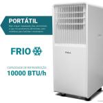 Ar Condicionado Philco Portátil 10000BTUs Frio PAC10FN 127v