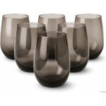 Jogo 6 Copos Balão Aruba Vidro Fumê 475ml