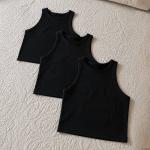 Kit 3 Regatas Insider Cropped In-form Seamless Branco U